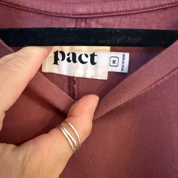 Pact Mauve T-Shirt Dress - Picture 3 of 4